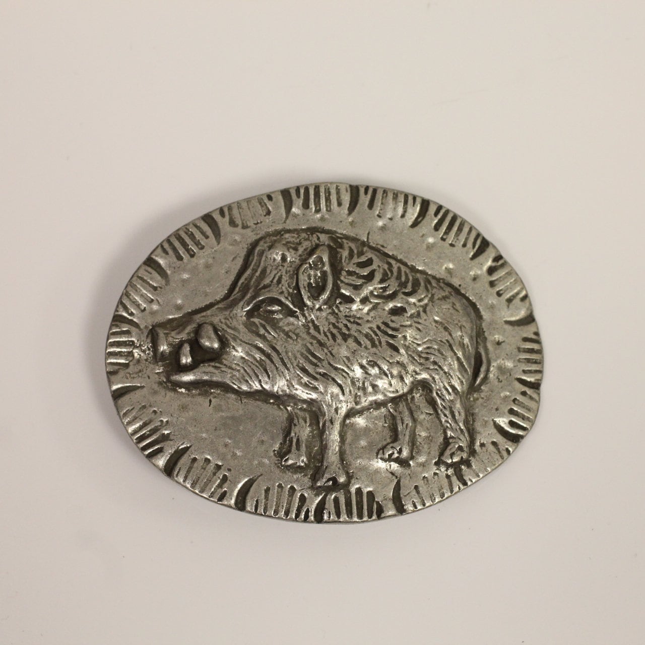 Wild Boar Buckle for Snap Belt, Pig Buckle Fastener, Leather Belt