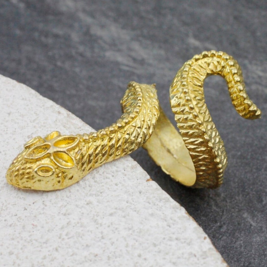 Brass Snake Ring main image 1