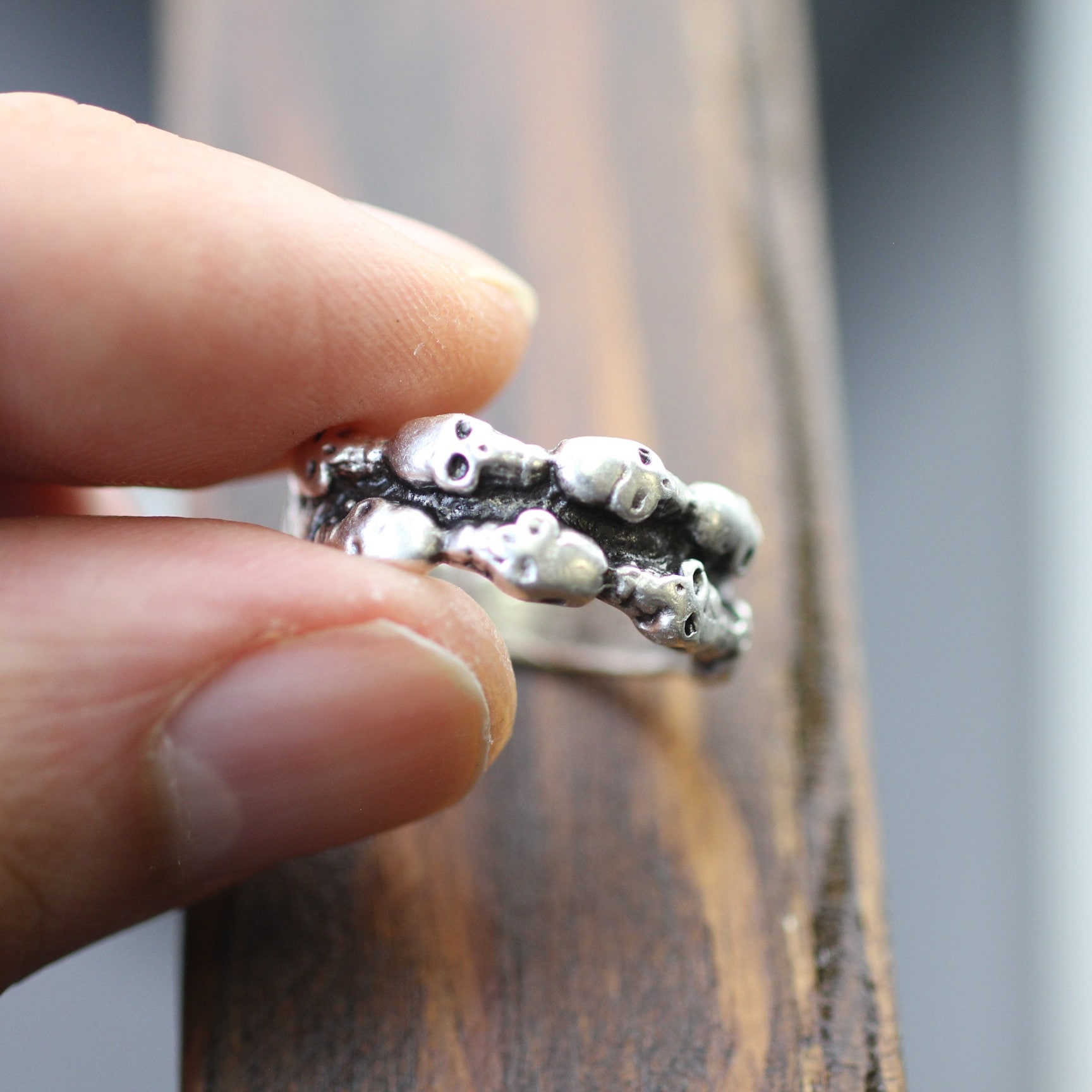 Skull Rings Silver Skulls Ring, Metal Skull Ring, Skull Jewelry, Dead Heads Ring ...