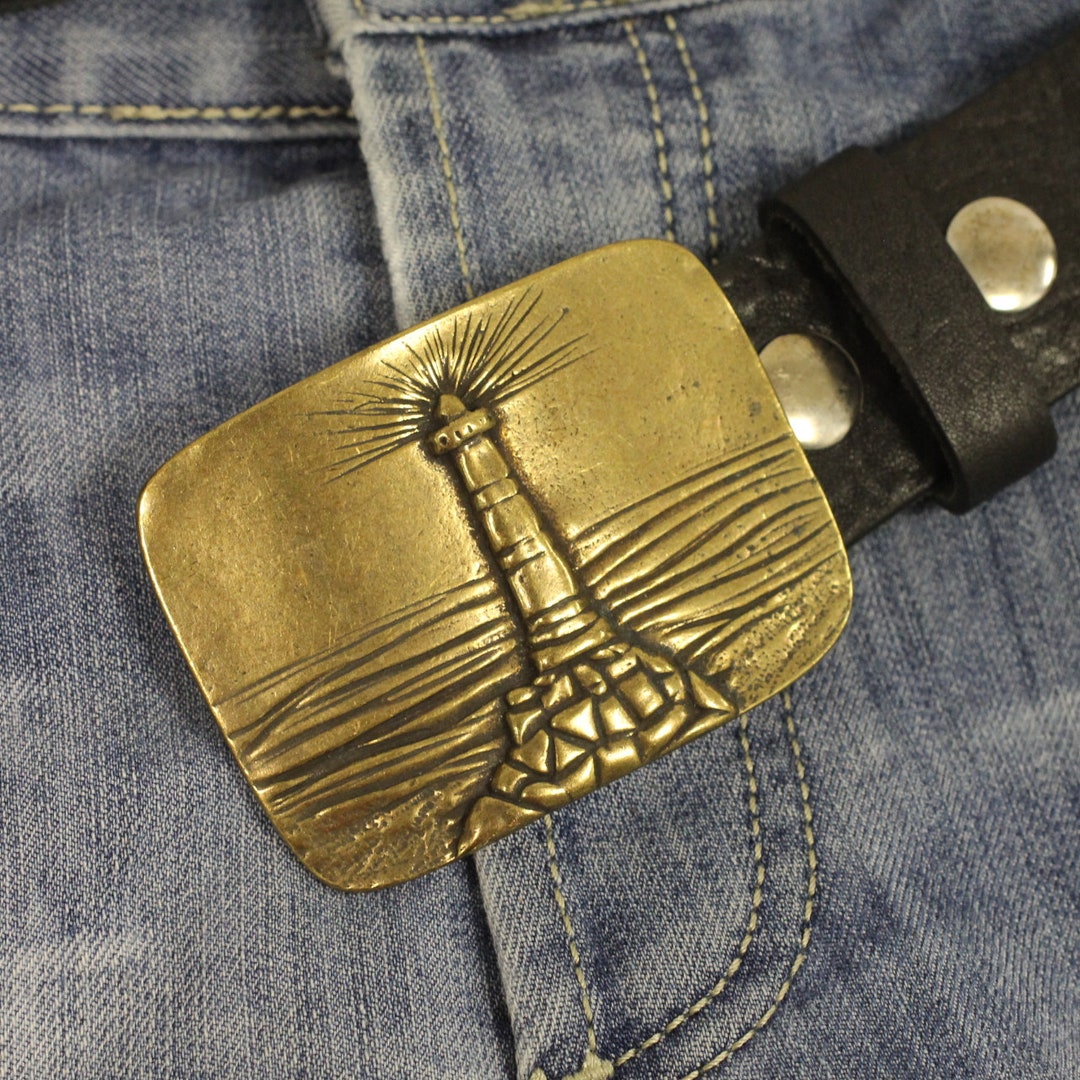 Lighthouse Belt Buckle, Nautical Belt Buckle, Jeans Buckle, Sailing