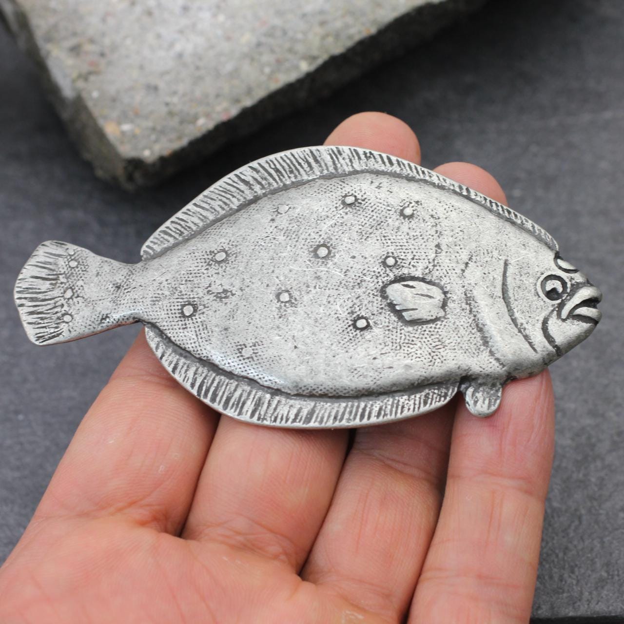 Cintura Da Pesca Artigianale In Pelle E Tela – Motivo Pesce Vela, Taglia 32/44, Uomo
