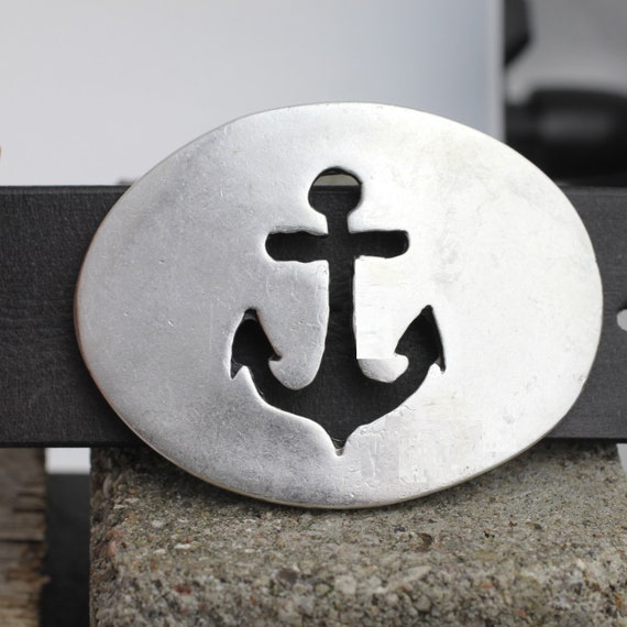 Enabled Metal Nautical Anchor Belt product-image-anchor-ribbon-  main image 4
