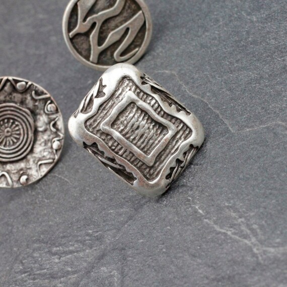 Rectangle Silver Ring, Frame Ring, Design Ring, S… - image 6