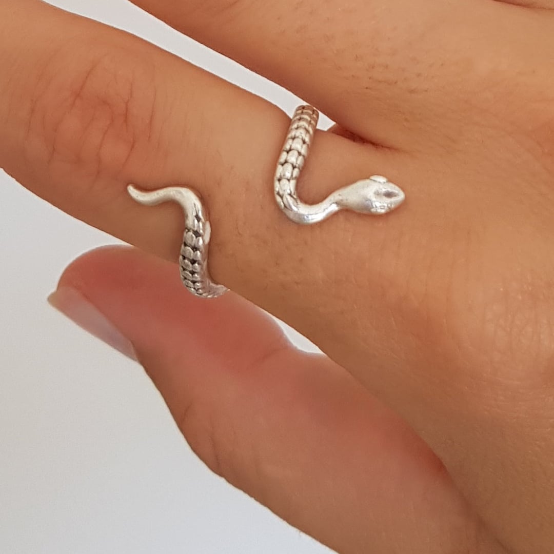 Buy Silver Snake Ring • Silver Rings • Snake Jewelry • Cubic