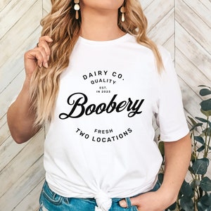 Camicia per l&#39;allattamento al seno, 2023, T-shirt Boobery, Regalo per la doccia per la nuova mamma, Latte di mamma, T-shirt per allattamento, Divertente camicia per l&#39;allattamento al seno, Birrificio per l&#39;allattamento al seno