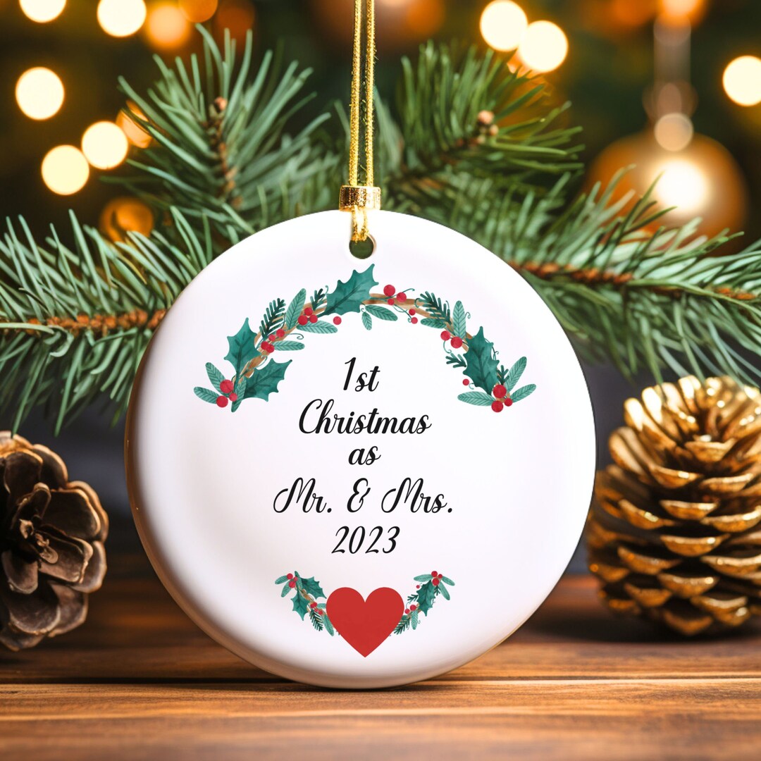 2023 First Christmas Together Wedded Couple Christmas Gift Etsy