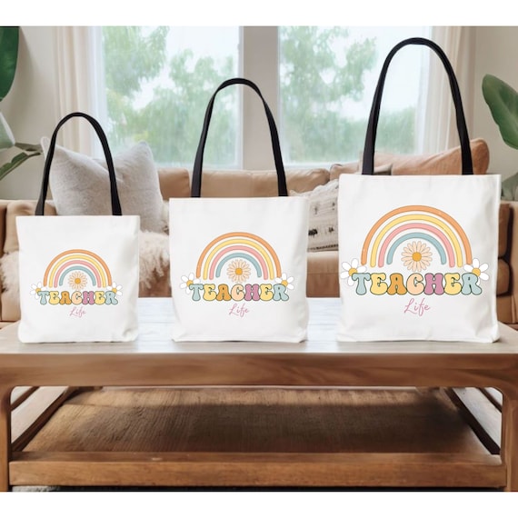 Back to School Teacher Life Tote Bag School Tote Bag for Teachers School Bags Teacher Bag Teacher Appreciation Gift Bag Fun Teacher Bag Etsy