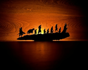 Bougeoir en fer de La Communauté de l'Anneau - Le Seigneur des Anneaux - LOTR - Le Seigneur des Anneaux