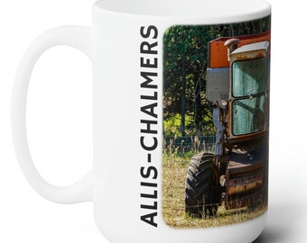 Allis Chalmers Coffee Cup Farmhouse Tractor Mug with Cows