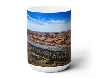 Nebraska River Valley Coffee Mug Beautiful gift for anyone Landscape Photography