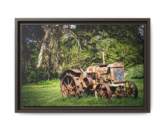 Old McCormick Tractor Canvas wall art Rustic Farmhouse Decor for him