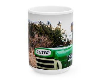 Vintage Oliver 770 Tractor Ceramic Coffee Mug - Collector's Gift