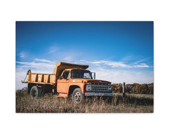 Old Ford Truck Canvas Wall Art Man Cave Decor for Dad