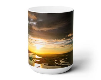 River Sunset Coffee Mug Beautiful gift for anyone Nebraska Photography