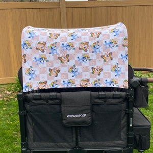 Blue Dog Butterfly Canopy UV50+ | W4 Wonderfold | W2 wonderfold | accessories Seat Covers Keenz XC Jeep Deluxe Rainbow Baby Joymor