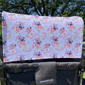 Mouse and Duck Theme Park | Canopy UV50+ | W4 Wonderfold | W2 wonderfold canopy | Seat Covers Keenz XC Jeep Deluxe Rainbow Baby Joymor