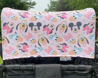 Mouse and friends Canopy UV50+ | W4 Wonderfold Canopy | W2 wonderfold canopy | wonderfold accessories Wonderfold wagon Seat Cover