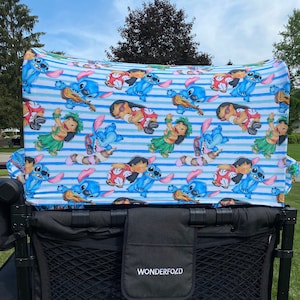 Blue Alien | Canopy UV50+ | W4 Wonderfold Canopy | W2 wonderfold canopy | Joymor accessories Seat Covers Keenz XC Jeep Deluxe Rainbow Baby