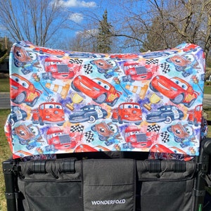 RaceCars watercolor | Canopy UV50+ | W4 Wonderfold | W2 wonderfold | Joymor accessories Seat Covers Keenz XC Jeep Deluxe Rainbow Baby