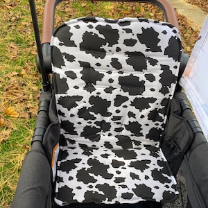 Ready to Ship Cow Print Seat Cover | Wonderfold | Keenz | Joymor | Rainbow Baby |