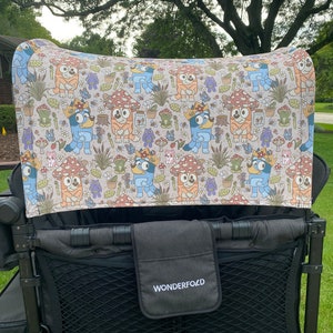 CottageCore Blue Dog | Canopy UV50+ | W4 Wonderfold | W2 wonderfold | accessories Seat Covers Keenz XC Jeep Deluxe Rainbow Baby joymor