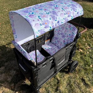 ready to ship watercolor floral canopy and seat cover set wonderfold W2 Joymor Rainbow Baby