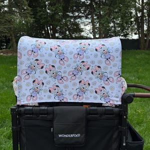 Mouse and Daisies Canopy UV50+ Canopy | Seat Covers | Nap Pads | Wonderfold | Keenz | Joymor | Vomeast | BabyTrend | Veer |