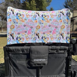 Blue dog Ice cream truck UV50+ | W4 Wonderfold Canopy | W2 wonderfold |  wonderfold Seat Covers Keenz XC Jeep Deluxe Rainbow Baby Joymor