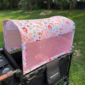 Toddler Princess PINK |  Canopy UV50+ | W4 Wonderfold Canopy | W2 wonderfold canopy | Seat Covers Keenz XC Jeep Deluxe Rainbow Baby joymor