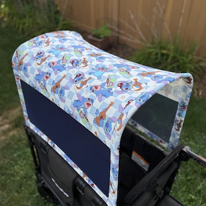 Alien Checkered Canopy UV50+ | W4 Wonderfold Canopy | W2 wonderfold canopy | wonderfold Seat Covers Keenz XC Jeep Deluxe Rainbow Baby