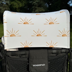 BOHO sunshine  Canopy UV50+ | W4 Wonderfold Canopy | W2 wonderfold canopy | Seat Covers Keenz XC Jeep Deluxe Rainbow Baby Joymor