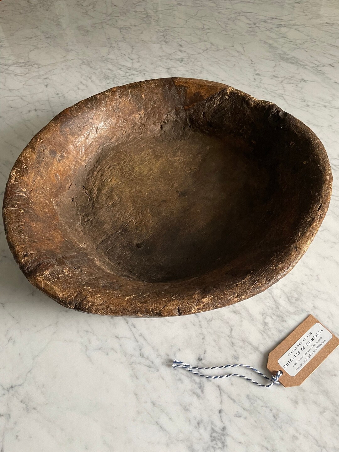 Antique Wooden Bread Dough Bowl Hand Carved American Etsy