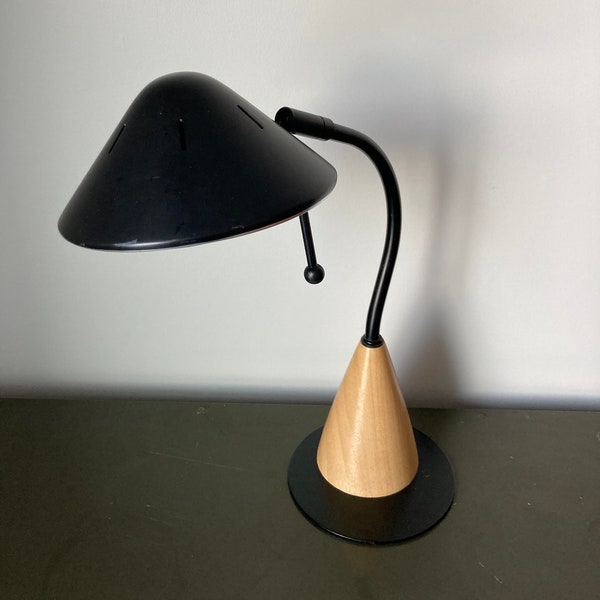 Vintage Post Modern Table Lamp, 90s Table lamp, Adjustable Table Lamp, Goose Neck Desk Lamp