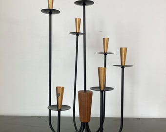 Vintage Midcentury 7-Arm Candelabra by Gunnar Ander Ystad, Sweden