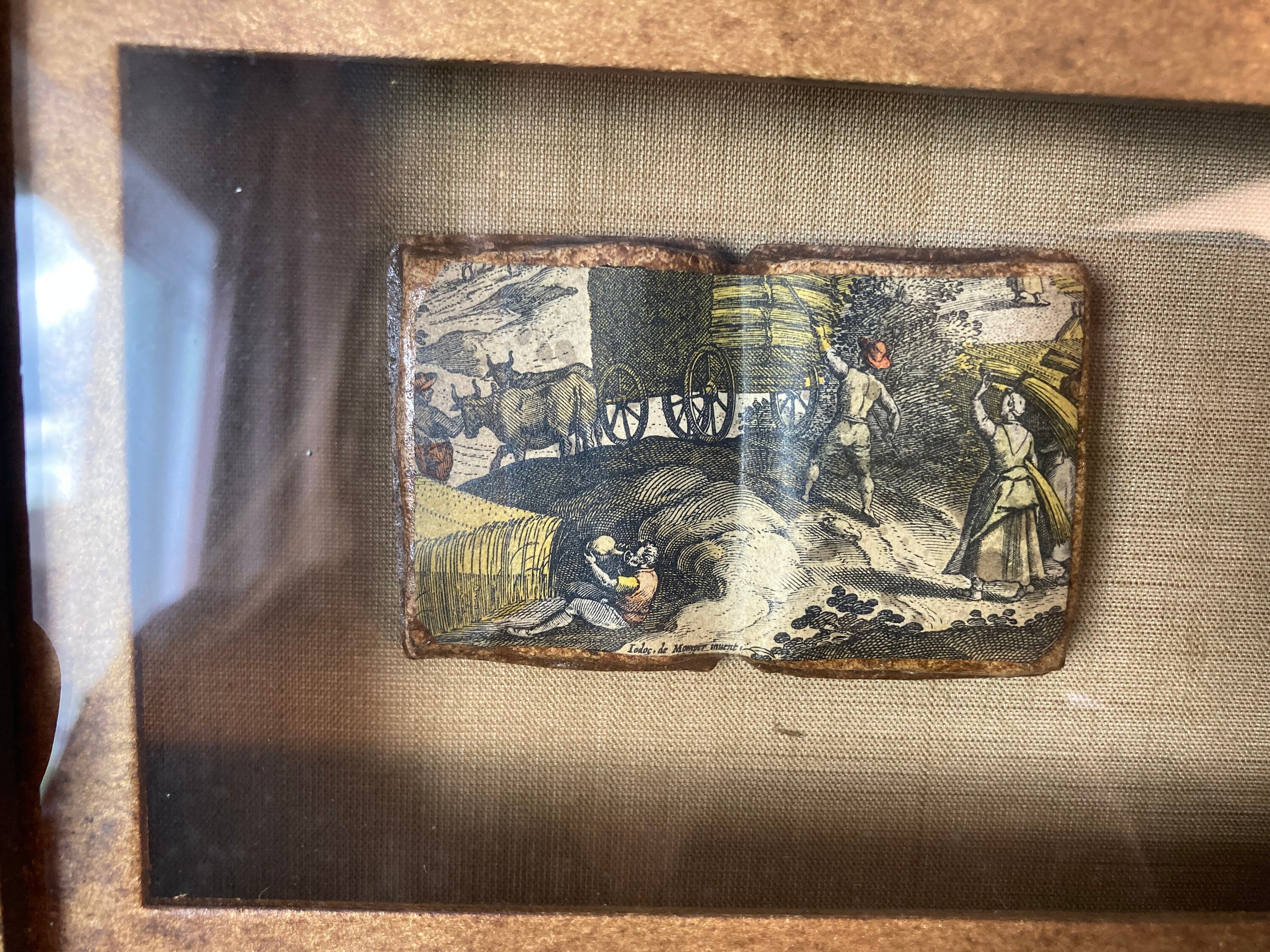 Vtg H. Hal Kramer Chicago Antiqued Custom Collection Framed