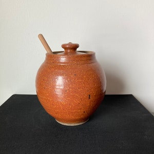 Vintage unsignierte Studio Keramik Honig Topf