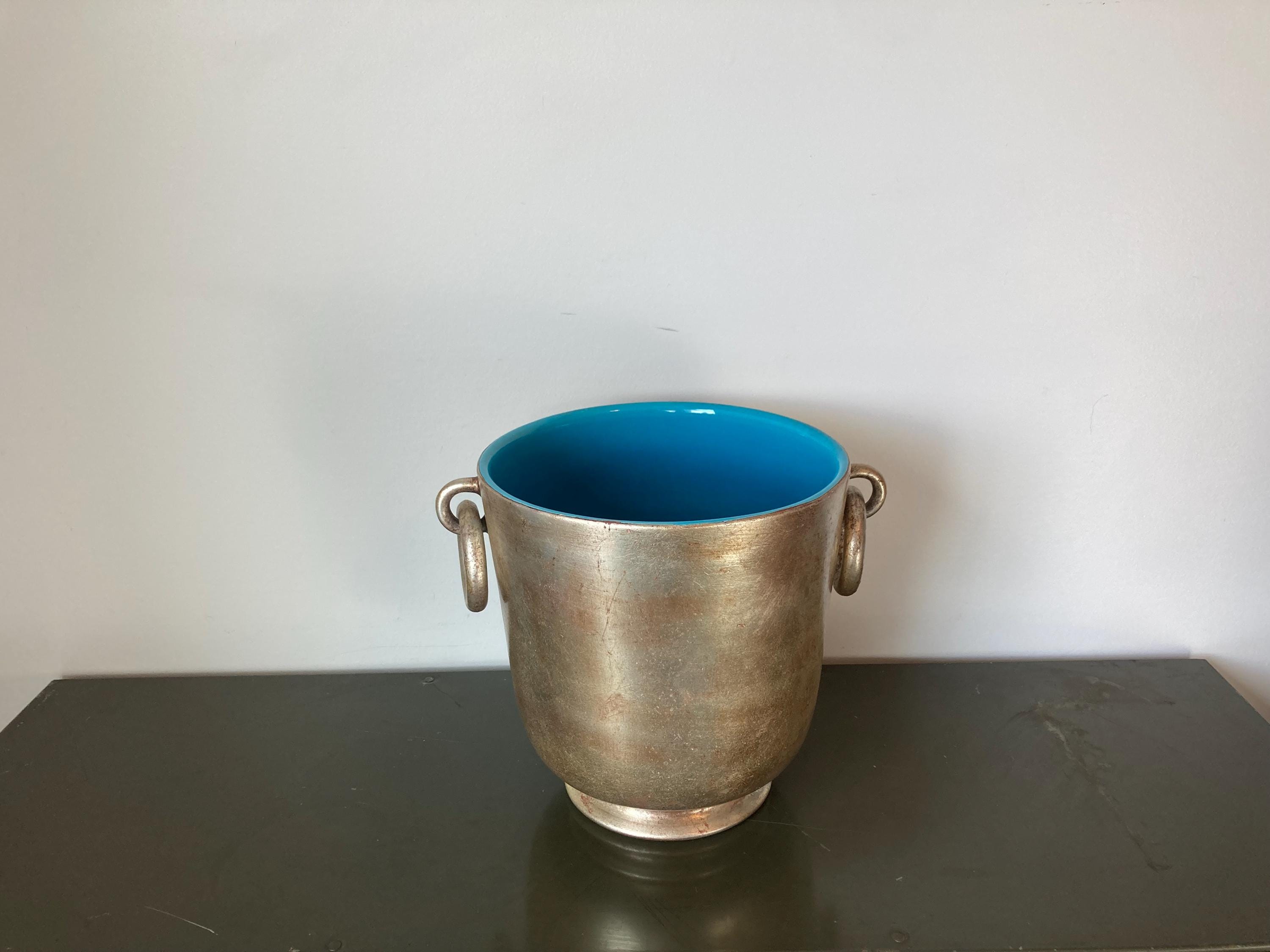 Vintage Anthony Ice Bucket z lat 60., Freeman McFarlin Pottery, El Monte, Kalifornia