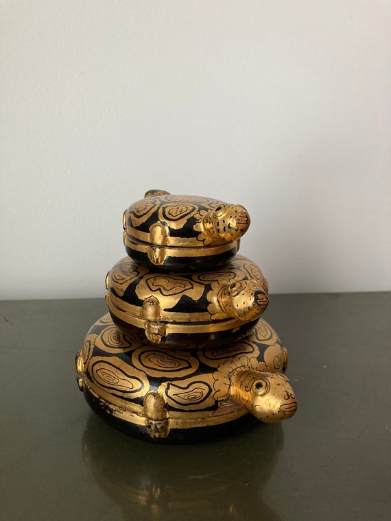 Vintage burmese lacquered - Gem