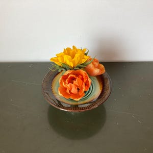 Vintage Signed Studio Pottery Ikebana Vase
