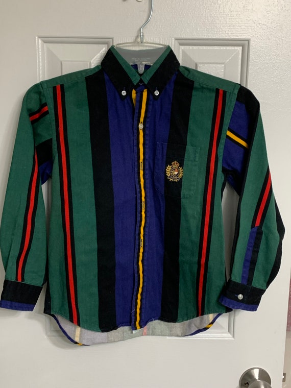 Vintage 1990s boys Polo Ralph Lauren Button Down … - image 1