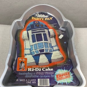 Vintage 1980 Star Wars R2-D2 Cake Pan Mold Wilton 2105-1294  Retired Baking R2D2