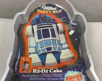 Vintage 1980 Star Wars R2-D2 Kuchenform Wilton 2105-1294 im Ruhestand Backen R2D2