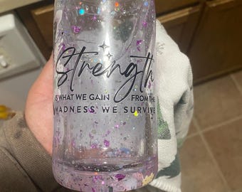 Strength snowglobe tumbler