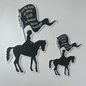 Joan of Arc catholic saint sticker