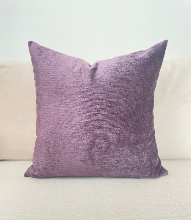 Eggplant Purple Chenille Pillow Cover Soft Cotton Chenille Pillow Cases