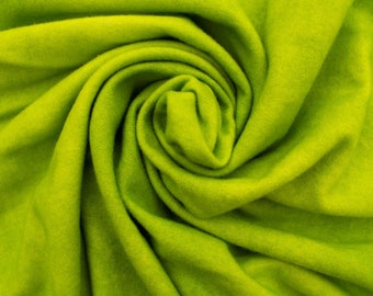 Spring Green Hand Dyed Wool Fabric