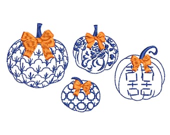◆BLUE ELEPHANT◆ HARPERS pumpkin 5005053981 Little Ghouls Small Painted Pumpkin - EA - acmemarkets