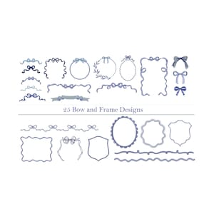 Monogram Ribbon Bow Wreath Crest Frame Machine Embroidery Design Collection, Pattern Instant Download Zip - 8 sizes