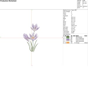 8 Spring Flowers Machine Embroidery Design Bundle, Crocus, Daffodil ...