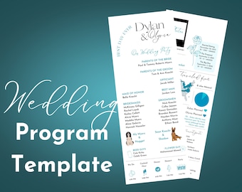 Programa de casamento personalizável
